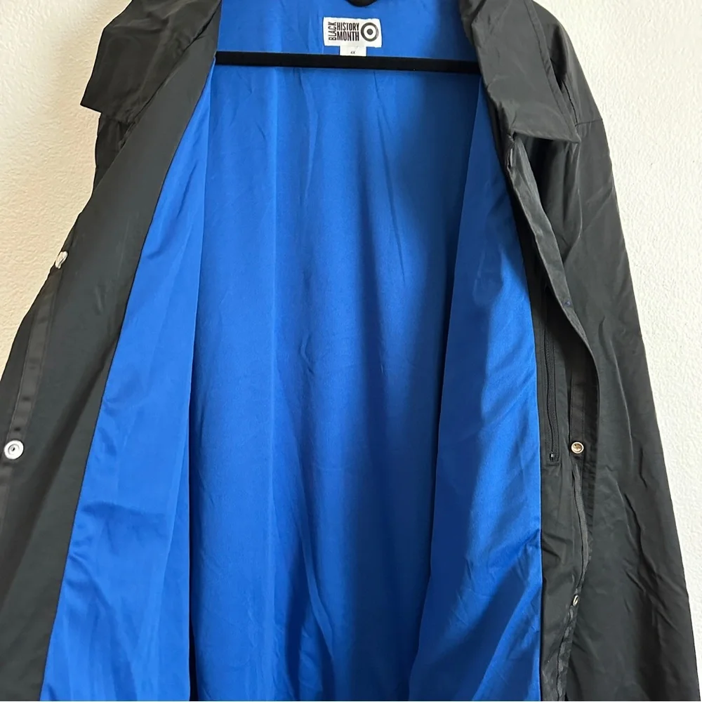 Black History Month Standing In Your Truth Nylon Black White Jacket Size 4XL